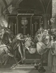 Coeur de Lion, bij de baar van zijn vader